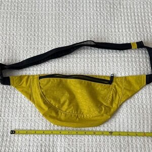 Baggu Yellow Waist Bag with Black Strap